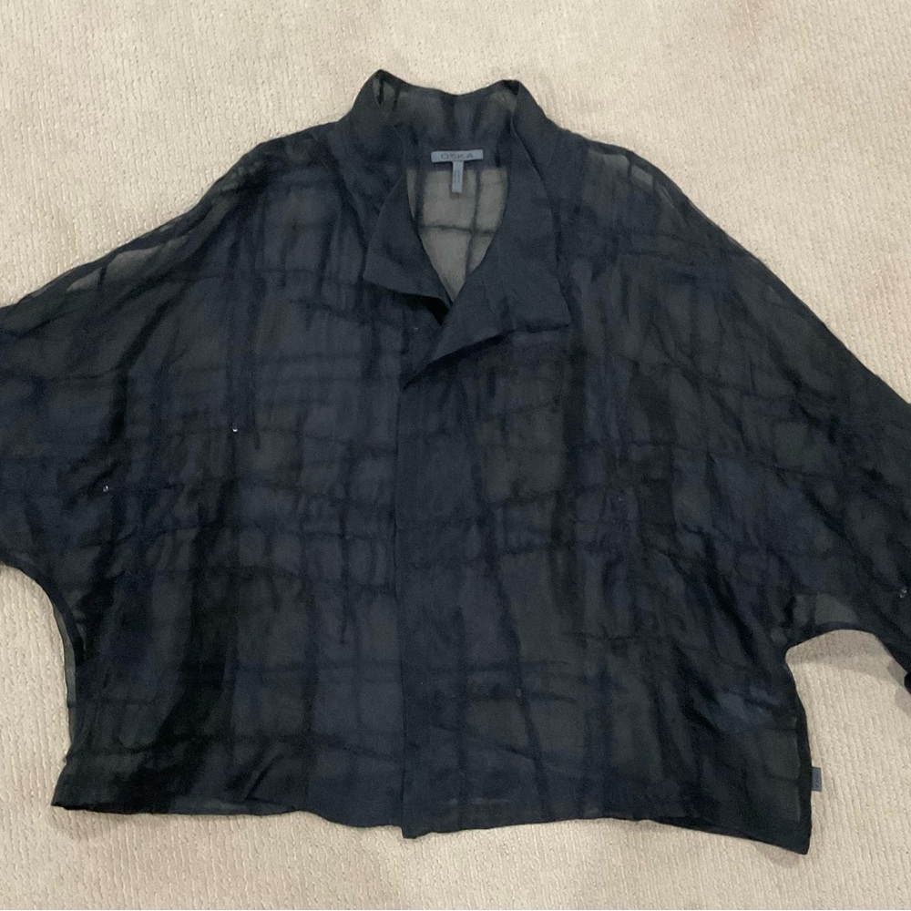 Women's Black Open Jacket